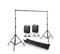 Soporte de Fondo Foto de Fondo Soporte Estudio Luz Trípode Fotografía Fondos de Pantalla Verde Cumpleaños ChromaKey Bolsas de Peso(Basic Kit 2,2000x2000)