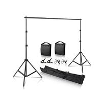 Soporte de Fondo Foto de Fondo Soporte Estudio Luz Trípode Fotografía Fondos de Pantalla Verde Cumpleaños ChromaKey Bolsas de Peso(Upgrade Kit 2,2000x3000)