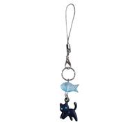 Soporte de forma pequeña correa de teléfono decorativa colgante de moda colgante adecuado para jóvenes adultos diseño de pez gatito accesorios para teléfonos, フリーサイズ