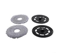 Soporte de fregona de repuesto con paños de microfibra para Roborock para qrevo Edge Curv S5V 35S - ABS sin herramientas de instalación de piezas de repuesto