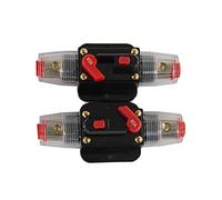 Soporte de fusibles automático, interruptor de circuito en línea para coche, 12 V-24 V CC, interruptor de reinicio manual para audio de coche, protección del sistema (80 A)