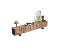 Soporte de gabinete para TV 200x40x45cm Mesa de almacenamiento de nogal negro, sala de estar de madera maciza-centro de entretenimiento, muebles simples adecuados para hoteles y empresas Centro de