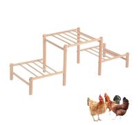 Soporte de gallina eficiente con piezas desmontables, construcción de madera natural para gallineros, percha de gallinero para gallineros