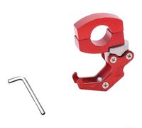Soporte de gancho de aleación de aluminio para casco de motocicleta, scooter, equipaje en el manillar de hasta 2,2 cm de diámetro (azul)