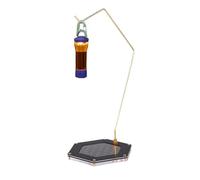 Soporte de gancho para linterna - Soporte de pie de acero inoxidable | Soporte de campana de viento - para canasta de flores, comedero para pájaros, planta, interior, exterior, patio, jardín, picnic