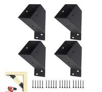 Soporte de Gazebo - Conector de viga de madera de fijación pesada, juego de 4 soportes de techo para terraza - para jardín al aire libre terraza valla techo