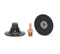 Soporte de goma de 70mm para discos abrasivos de bloqueo rapido Fervi SFF075/M14