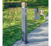 Soporte de grifo de columna de agua para exteriores, soporte de manguera autosuficiente, grifo de agua anticongelante, grifo de jardín montado en el suelo para un riego eficiente.
