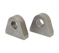 Soporte de grillete resistente 2 piezas-soldadura de acero resistente al desgaste en anillo en D, diseo de soldadura slida, para tractor y puntos de amarre de coche, Como se muestra en la figura