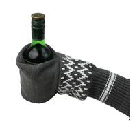 Soporte de guantes de cerveza, guantes de bebidas calientes, cómodo de 10 pulgadas con asa aislada, calentador de bebidas de vellón con ajuste cómodo, accesorio de de vacaciones con u