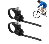 Soporte de guardabarros para bicicleta, 2 unidades, ABS y abrazadera de horquilla de metal de 15 cm, ajustable de 16 a 52 mm, fijación de guardabarros delantero y trasero para bicicletas de montaña y