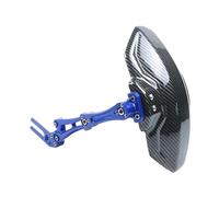 Soporte De Guardabarros Trasero For Bicicleta Eléctrica Y Motocicleta, Compatible Con Neumáticos De 10 ", Ala De Aluminio Ajustable Giratoria De 360°(BLUE)