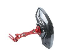 Soporte De Guardabarros Trasero For Bicicleta Eléctrica Y Motocicleta, Neumático De 10 ", Compatible Con Ala De Aluminio Ajustable Giratoria De 360 °(Red)