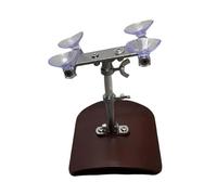 Soporte de guitarra con abrazadera de metal moderno, base ergonómica, soporte seguro, textura de metal, adecuado para mejorar las interpretaciones musicales, almohadilla ergonómica para guitarra con