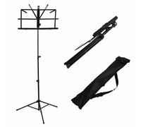 Soporte de guitarra plegable de aleación de aluminio, trípode para partituras, altura ajustable, con transporte