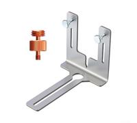 Soporte de herramienta de nivelación de acero inoxidable ajustable con pivote de 360 grados para un montaje seguro del dispositivo (con tornillo)