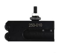 Soporte de herramientas de cambio rápido para CNC y manual para tornos compatible con variantes de herramientas de perforación y ranurado de torneado de 1/2 pulgada (250-010)