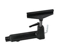 Soporte de herramientas de hierro fundido para torno de madera de 6 pulgadas con base de bloqueo rápido de palanca de 10 pulgadas, poste de 16 mm de diámetro, poste de 75 mm de alto, precisión de