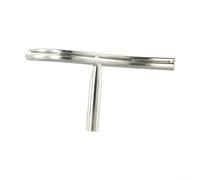 Soporte de herramientas de torno de cuenco de forma especial de 12 pulgadas, soporte de herramientas de torneado de madera curvado de acero inoxidable de 25 mm para mini y torno de carpintería, 30 cm