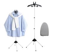 Soporte de hierro de vapor - perchero portátil, soporte de vapor para ropa | Estación de cuidado de tela con protección, ropa de cama plegable para baño de dormitorio de hotel, Viajes