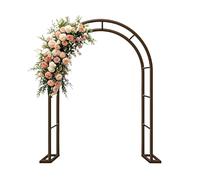 Soporte de hierro para plantas trepadoras y Dets resistente a la intemperie, arco de enrejado para bodas, color bronce, 80 x 200 cm, perfecto para uso en interiores y exteriores