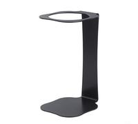 Soporte de hierro para verter sobre gotero para preparación manual de café compatible con Kalita y otras tazas de filtro de 8 cm de diámetro, diseño de chasis ancho estable (negro)