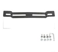 Soporte de hierro resistente para matrícula de motocicleta con agujeros ajustables de 26 mm a 140 mm de espacio