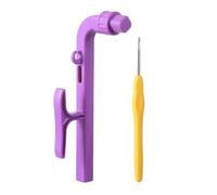 Soporte de hilo de ganchillo | Anillo ergonómico de guía de ganchillo para dedos, para principiantes, señoras, abuelas, amantes de las manualidades, hobby