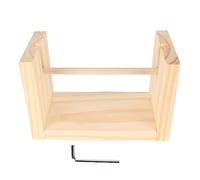 Soporte de Hilo de Madera Alimentador o Dispensador de Husillo de Hilo Horizontal Portabobinas de Madera Multifuncional Organizador de Estante de Hilo para Hilo de Tejer de Macramé E Hilos de Coser