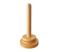 Soporte de hilo de madera para ganchillo y tejer, giratorio de hilo de madera de haya, dispensador de lana sin enredos, soporte para bobinadora, base antideslizante, regalo de cumpleaños para mujeres