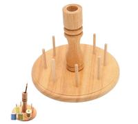 Soporte De Hilo Para Tejer, Soporte De Bolas De Hilo Para Tejer, Porta Hilos De Madera, Dispensador De Hilo De Madera, Soporte Para Ovillos De Lana, Para Tejer Sin Nudos y De Forma Uniforme