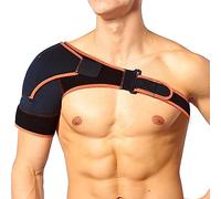 Soporte de Hombro Ajustable, Soporte de Manguito rotador de Manga de compresión Ajustable y Cabestrillo de Brazo, Soporte de Hombro, diseño ergonómico y Tela Liviana Que Absorbe