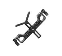 Soporte de hombro para cámara, lente ajustable de doble agarre para sistemas de videocámara DSLR, accesorios de aparejo