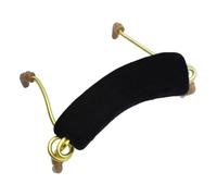 Soporte de hombro para violín Reposabrazos para violín Aleación de aluminio Resorte Acolchado Ajustable en ancho para violín 3/4 4/4 / BK