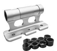 Soporte de horquilla de aluminio para barras de techo bicicletas de eje pasante de 12 mm, 15 mm, 20 mm, compatibilidad con horquilla delantera, sistema de transporte de bicicletas de liberación rápida