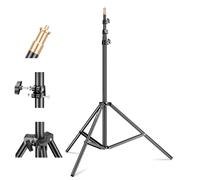 Soporte de iluminación Godox de 240cm (94 Pulgadas), Soporte de iluminación fotográfica de Alta Resistencia con Tornillo Universal de 1/4 Pulgadas y trípode portátil para Estudio fotográfico (240F)