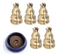Soporte de Incienso 10 Piezas, Quemador de Incienso de latón Simple Soporte de Incienso para Palos en Forma de Calabaza Mini Soporte de Palo de Incienso