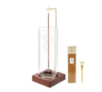 Soporte de incienso para decoración de casa de habitación, soporte de madera para varillas con recogedor de cenizas de cristal, quemador de incienso anticenizas para meditación, yoga, spa, regalo con