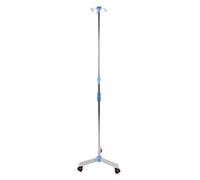 Soporte de infusión, parte superior removible con 2 ganchos Multi-gancho, estable y resistente, poste intravenoso de altura ajustable con ruedas, para centros de servicio comunitario,