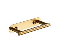 Soporte de inodoro de acero inoxidable 304 con brazo giratorio flexible, instalación sin taladro ni tornillo para baño y cocina, diseño de ahorro de espacio (dorado)