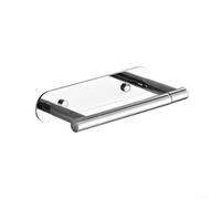 Soporte de inodoro de acero inoxidable 304 con brazo giratorio flexible, instalación sin taladro ni tornillo para baño y cocina, diseño de ahorro de espacio (brillante)