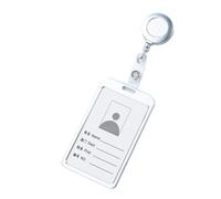 Soporte de insignia personal aleación aluminio, funda for tarjeta trabajo, insignias nombre empleado, for etiqueta identificación Para Enfermeros Vigilantes(Color 2)