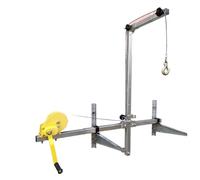 Soporte de instalación manual de cabrestante y aire acondicionado, herramienta de elevación plegable para una fácil configuración de la unidad al aire libre