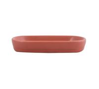 MSV - Jabonera de Cerámica - Terracota Mate - Diseño Moderno para Baño - Almacenamiento Práctico y Estético - 13,9 x 9 cm - Fácil de Limpiar - Resistente a la Humedad