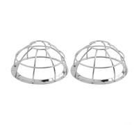 Soporte de jaula de cubierta de detector de hierro plateado para resistencia y durabilidad del sistema de rociadores de incendios 13,2 x 6,5 cm (2 piezas)