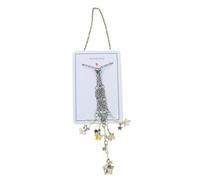 Soporte de jaula de metal con bolsillo de piedra de cristal de malla, soporte vacío para colgante de aleación, red de pesca para colgante de coche, soporte vacío