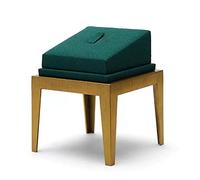 Soporte de joyería Soporte de exhibición anillo metal colgante joyería Organizador almacenamiento pedestales, Terciopelo verde Organizador de Joyas(A)