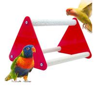 Soporte de juego para pájaros, de masticar para loros, percha de pie, perca colorida de ardilla, de molienda de garra de loro para conures, periquitos, cacatúas