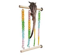Soporte de Juegos para Animales pequeños, masticable de Deslizador de azúcar, bastón de Ejercicio de Escalada, Centro de Actividades para Mascotas, Parque Infantil de enriquecimiento Premium
