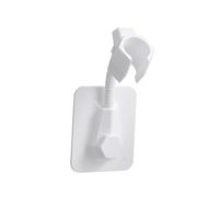 Soporte de la Ducha Universal, ABS Soporte Ducha, Soporte de Cabezal de Ducha, Autoadhesivo, No Requiere Herramientas, Impermeable, Ajustable, Rotating 360 Degrees, para el Cuarto de Baño (Blanco)